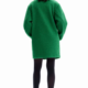 Manteau croisé en tissu effet bouclé( Dispo en Vert , Rouge et Blanc )