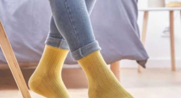 Billybelt : Chaussettes coton dentelles – Jaune