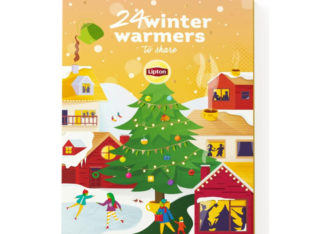 Lipton Calendrier de l’Avent, idée cadeau de Noël, assortiment de 48 sachets !