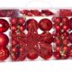 AMAZON : Lot de 66 Boules de Noël Rouges Décorations pour Sapin en Plastique Robuste