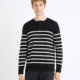 Pull col henley 100% coton – noir Offre black Friday CELIO