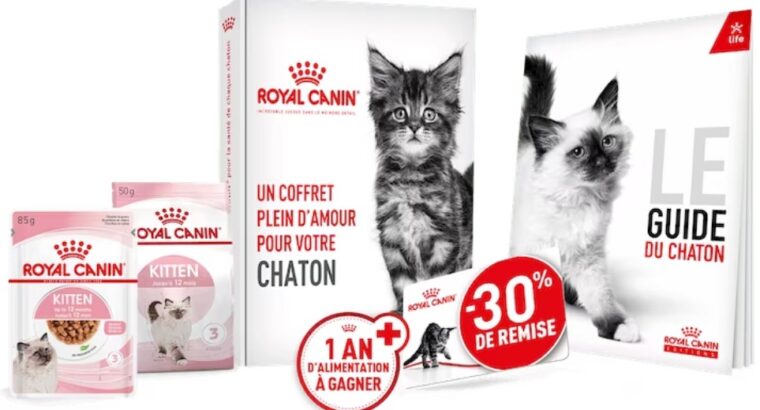 Profitez de votre coffret chaton OFFERT !! Valable jusqu’au 31 Décembre