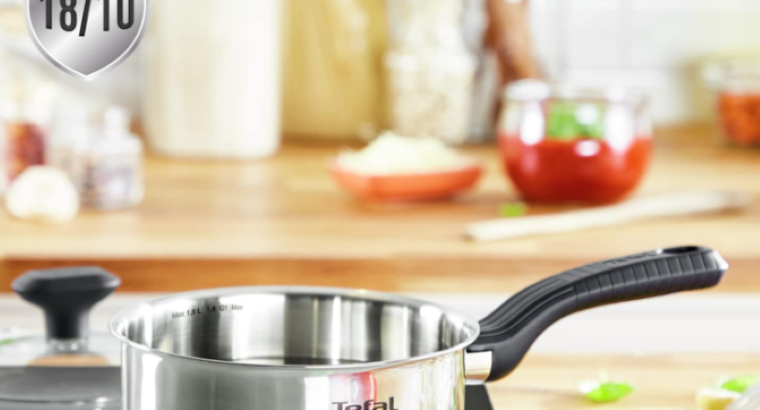 Tefal Comfort Max Batterie de cuisine 5 pièces, Casseroles 14/16/18 cm avec Couvercle