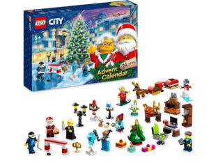 LEGO 60381 City Calendrier de l’Avent 2023, avec 24 Cadeaux de Noël