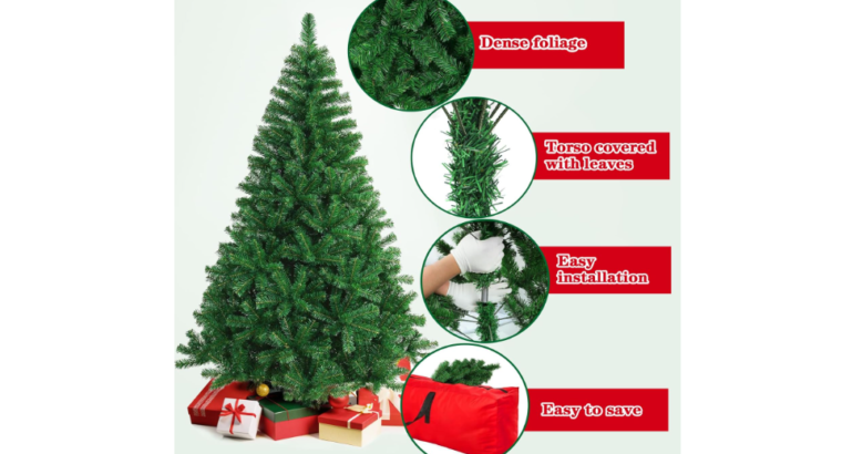 Sapin de Noël 150 cm, avec 500 Branches – Réaliste Sapin Giulia