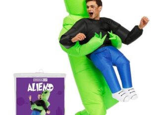 Déguisement Gonflable Alien Taille Adulte | Polyester | Agréable à Porter | Résistant | AMAZON