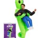 Déguisement Gonflable Alien Taille Adulte | Polyester | Agréable à Porter | Résistant | AMAZON