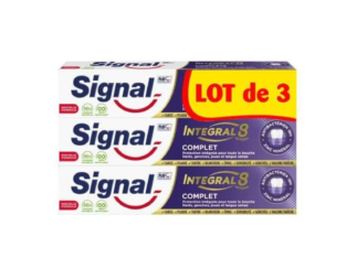 75% de remise : Pack de 3 dentifrices Signal Intégral 8 Complet – 3 x 75 ml