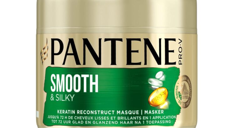 Pantene pro-v, masque cheveux lisse & soyeux, à la kératine, pour cheveux frisés et ternes