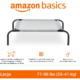 AmazonBasics : Lit surélevé pour animaux ,Grande taille, Gris