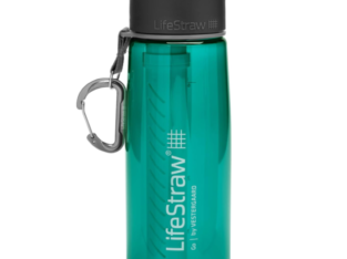 LifeStraw Go 2-Stage Filter Bottle Unisex-Adult, Teal, 22oz, pour Camping