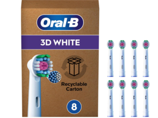 Oral-B Pro 3D White Brossettes pour Brosse à dents électriques, Pack De 8 Unités,