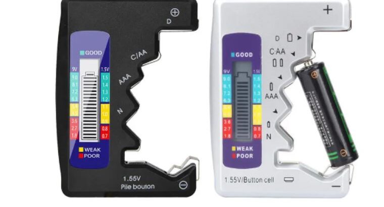 Testeur de batterie universel C D N AA AAA 9V 1.5V