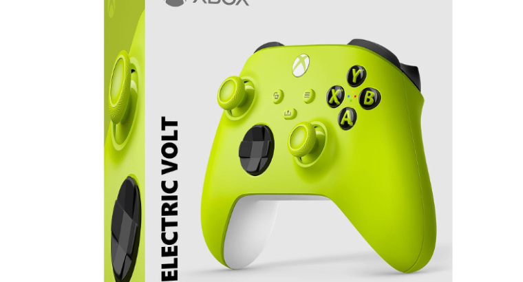 Manette Xbox jaune ; vert persistant  Sans Fil – Electric Volt Dispo sur Amazon