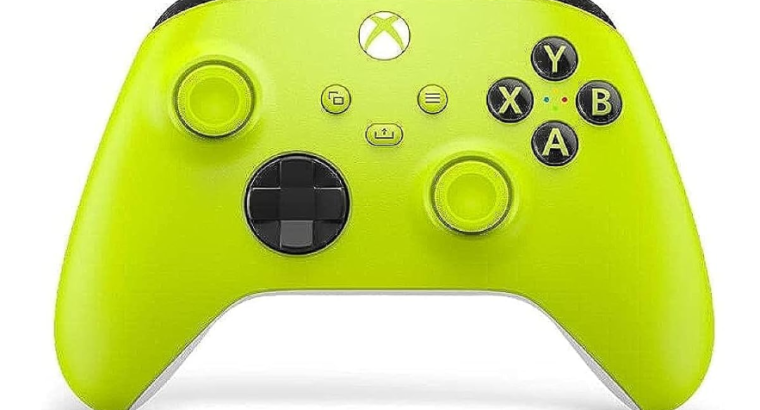 Manette Xbox jaune ; vert persistant  Sans Fil – Electric Volt Dispo sur Amazon