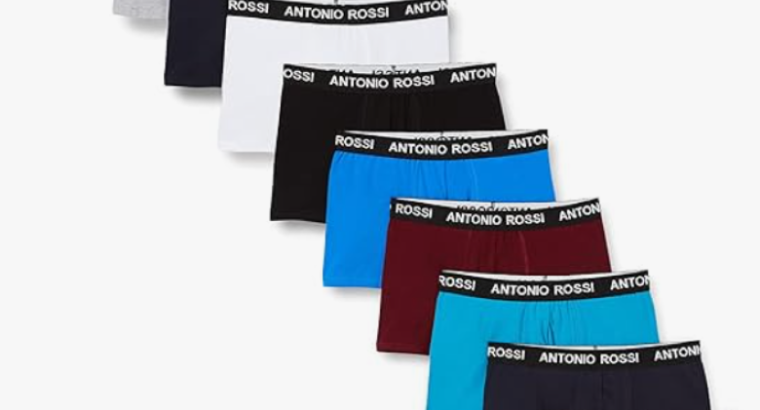 Antonio Rossi : Boxers pour Homme Avec Ceinture Élastique
