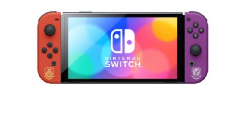 Console Nintendo Switch Modèle OLED – Edition Pokémon Ecarlate et Pokémon Violet (SWITCH)