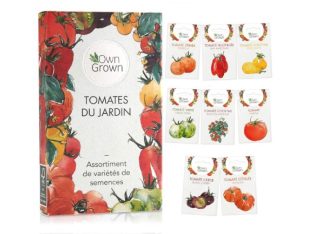 Lot de 8 variétés de semences de tomate pour le jardin et le potager intérieur