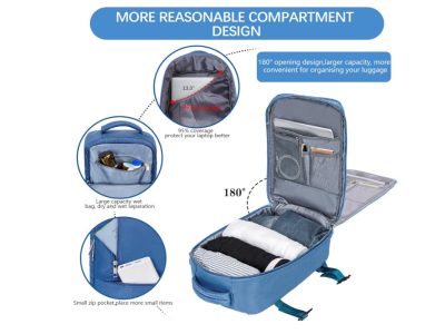 Bagage Cabine 40x20x25 pour Ryanair Sac À Dos -Sac de Voyage-