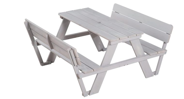 ROBA Baumann GmbH : Table pique-nique pour enfant en bois massif – 4 places –