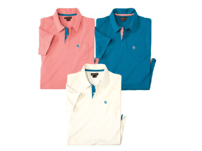 Lot de 3 Polos Unis Summer Time