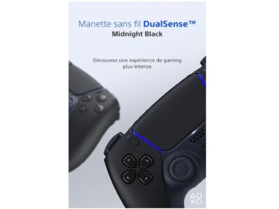 Sony : Manette sans fil DualSense™ PS5, noir minuit en promotion !