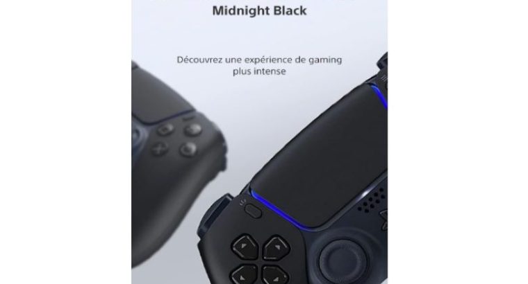 Sony : Manette sans fil DualSense™ PS5, noir minuit en promotion !