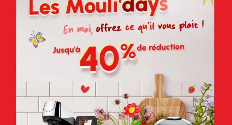 Jusqu’à 40 % de remise sur une sélection d’articles chez Moulinex !