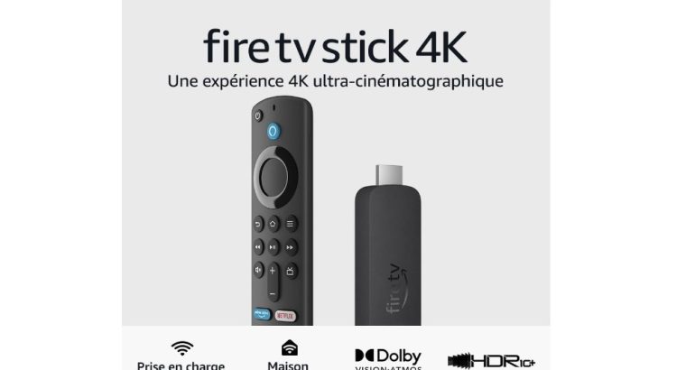 Amazon Fire TV Stick 4K : streaming 4K sur Netflix, Prime Video, Disney+ et plus …