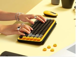 Logitech POP Keys Clavier Mécanique Sans Fil avec Touches Emoji Personnalisables