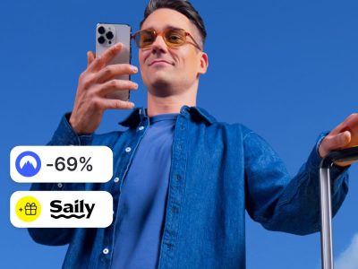 69% de réduction sur NordVPN + un forfait de données eSIM Saily offert