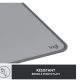 Logitech Desk Mat -Large Tapis de Bureau-Design Durable et Imperméable – Gris