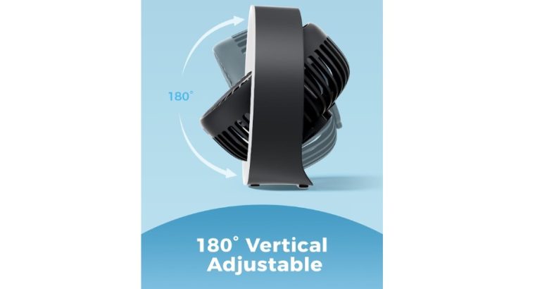 Ventilateur Portable Rechargeable de la marque Diveblues ,Grande Puissance & Silencieux !