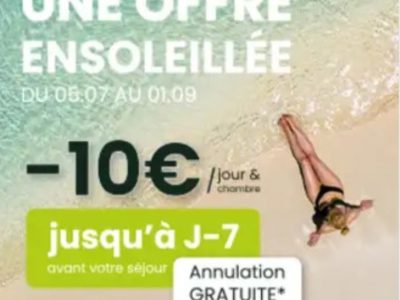 -10 € sur une chambre pour un séjour chez B&B Hotels !