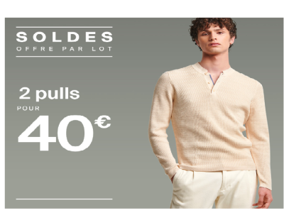 Devred : Soldes – 2 pulls pour 40€