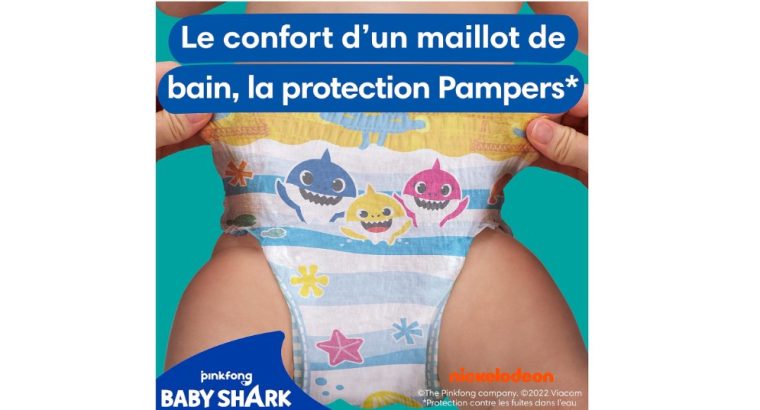 Pampers Splashers, Couches-Culottes de Bain Jetables ,9-15kg, Taille 4-5 1 Couches- Culottes de Bain