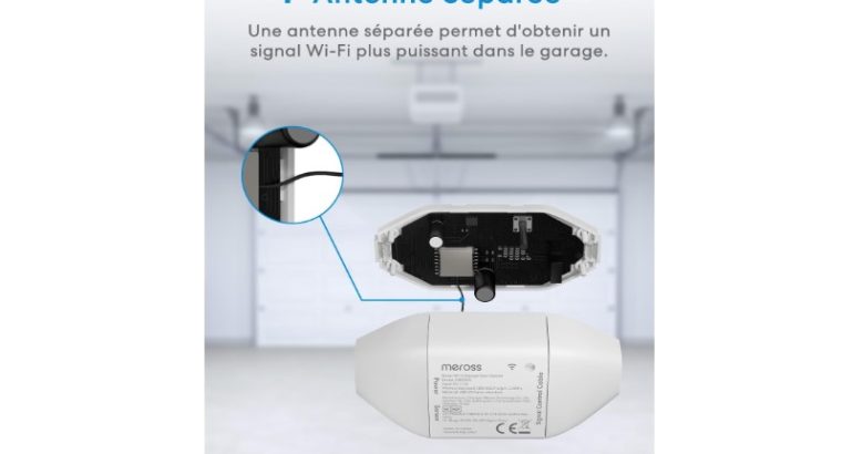 Ouvre-Porte de Garage Connecté blanc de la marque : MEROSS ,Compatibilité diverse !