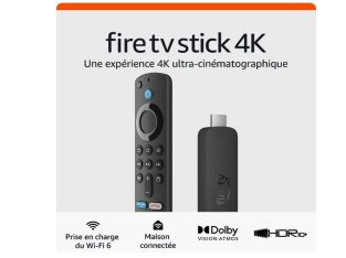 Amazon Fire TV Stick 4K | Streaming avec prise en charge du Wi-Fi 6 et des technologies Dolby