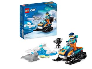 LEGO 60376 City :La Motoneige d’Exploration Arctique, Jouet de Construction de Véhicules …