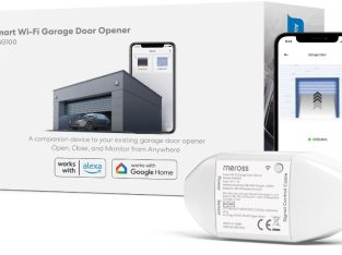 Ouvre-Porte de Garage Connecté blanc de la marque : MEROSS ,Compatibilité diverse !