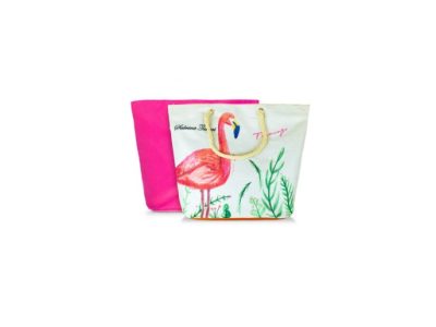 Sac de plage Sabrina Tenori Flamingo avec double anse, plusieurs couleurs !