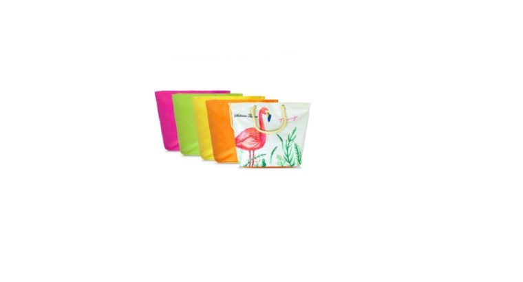 Sac de plage Sabrina Tenori Flamingo avec double anse, plusieurs couleurs !