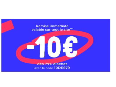 Cdiscount : Profitez d’une remise de 10€ dès 79€ d’achat