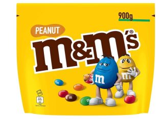 M&M’s : Bonbons chocolat au lait et cacahuètes – Sachet de 900g !