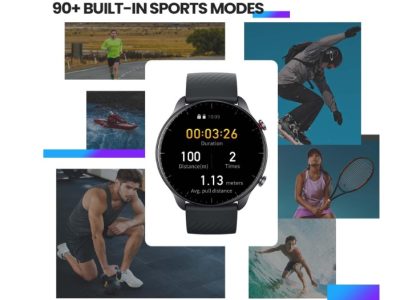 Amazfit : Montre Connectée Homme, Appel Bluetooth, Montre GPS avec 90+Modes Sportifs