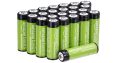 Amazon Basics : Piles rechargeables AA 2000 mAh (Lot de 24) – Pré-chargées de la marque NiMh