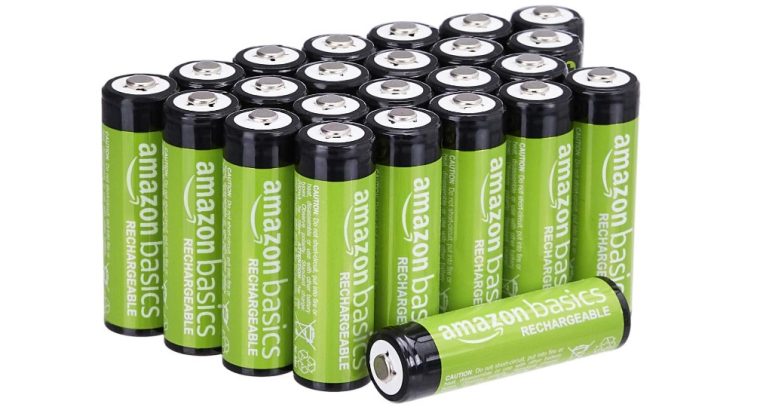 Amazon Basics : Piles rechargeables AA 2000 mAh (Lot de 24) – Pré-chargées de la marque NiMh