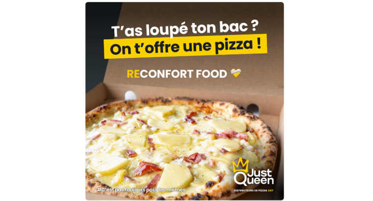 Une pizza offerte aux étudiants n’ayant pas réussi le bac – Just Queen