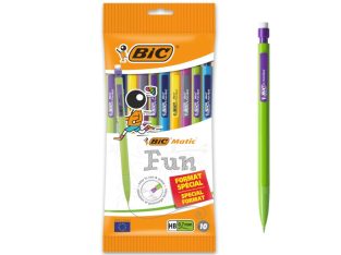 BIC Matic Fun Porte Mines 0,7 mm HB avec Gomme (Parfait pour l’Ecole) !