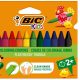 BIC Kids Plastidecor Triangle Craies de Coloriage -Plastique-Bâton de pastel